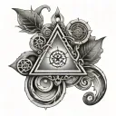 alchemy symbols tattoo design idea