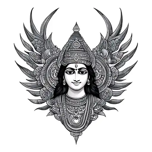 Gods Plan Hindu god symbol incorporating elements tattoo design idea