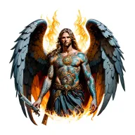 archangel uriel tattoo design idea