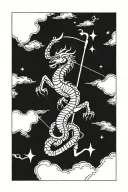 astrological sign sagittarius scorpio intertwined representing the client's tattoo design idea
