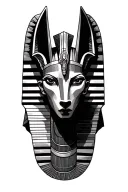 Anubis Egyptian Tattoo tattoo design idea
