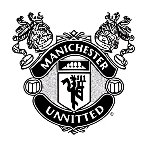 Make it look like the Manchester United logo, but not like the logo itself tattoo design idea