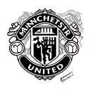 Make it look like the Manchester United logo, but not like the logo itself tattoo design idea