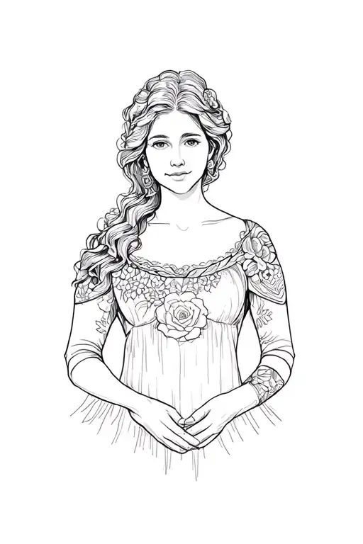 Memorial Mom tattoo design idea