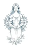 Memorial Mom tattoo design idea