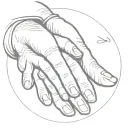 Aries Praying hands tattoo design idea