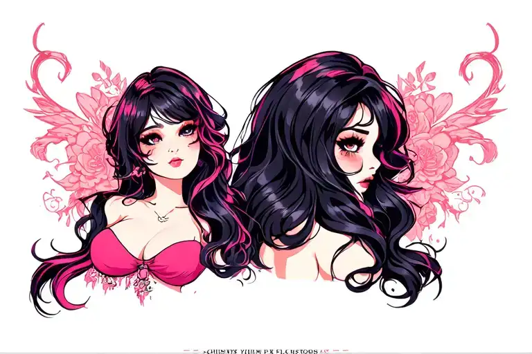 nsfw curvy plus size tattoo design idea