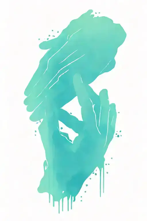 pray hands tattoo design idea