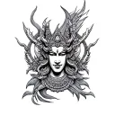 phra rahu full chest tattoo tattoo design idea