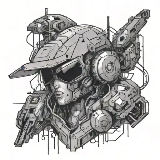 Cyberpunk 2077 tattoo design idea