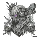 Cyberpunk 2077 tattoo design idea