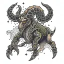 Scorpio, Taurus, Capricorn constellation tattoo design idea