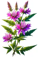 Fireweed in the sun tattoo design idea