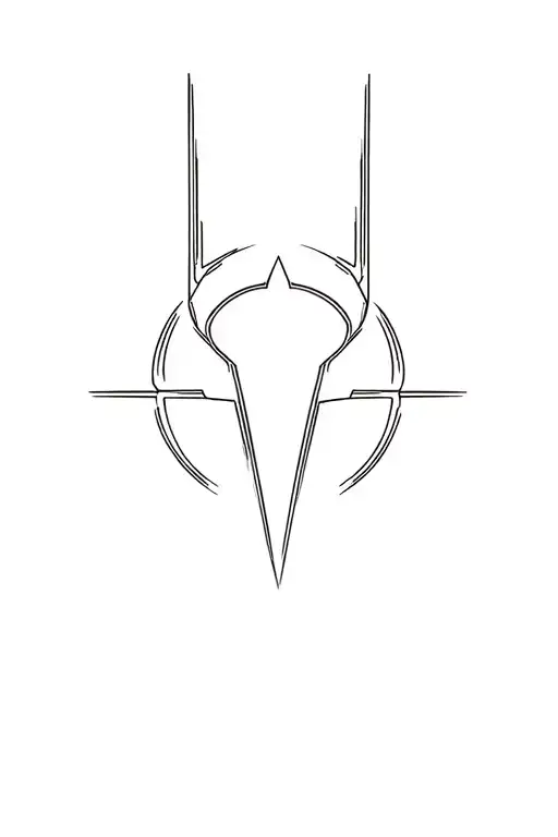 neon genesis evangelion cyber sigil tattoo design idea