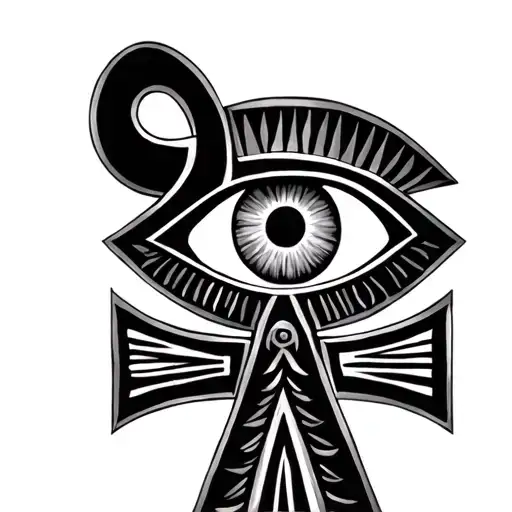 Ankh Symbol with eye names Jasmin Gabriel Malia ancient egypt roman numerals 6 28 tattoo design idea