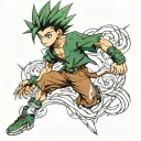 Gon Freecss tattoo design idea