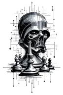 sith, chess, hour glass, computer networking, binary code tattoo design idea