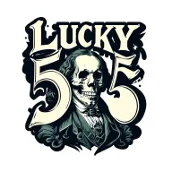 "Lucky 5" "Lucky 5" Benjamin Franklin skull tattoo design idea