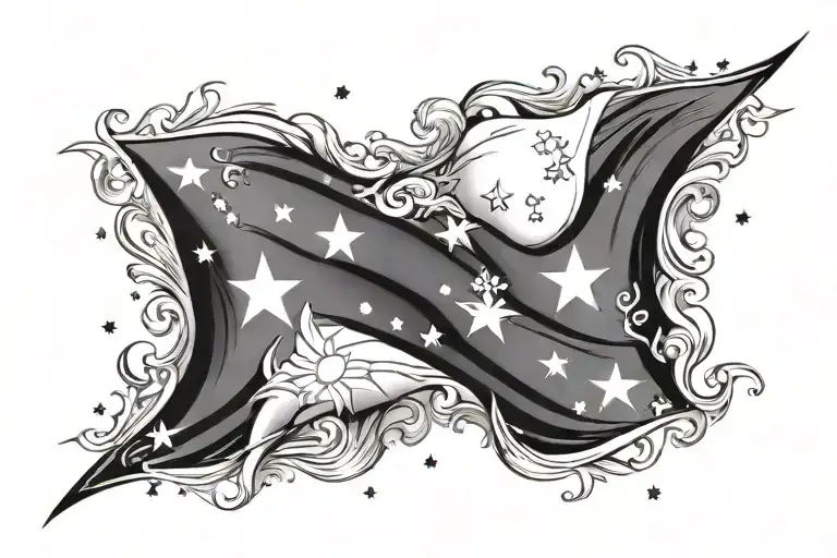 Philippines flag stars, "sangalang" tattoo design idea