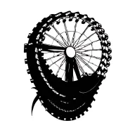 Ferris wheel, razor blade, snakeskin, ferrish whell, N letter tattoo design idea