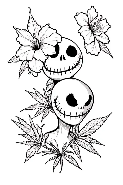 Las vegas liquor roses hibiscus jack skellington and sally cruising mansion hills las vegas strip love weed tattoo design idea
