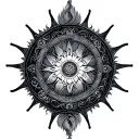 Dharma Wheel tattoo design idea
