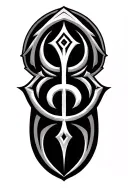 norse runes tattoo design idea