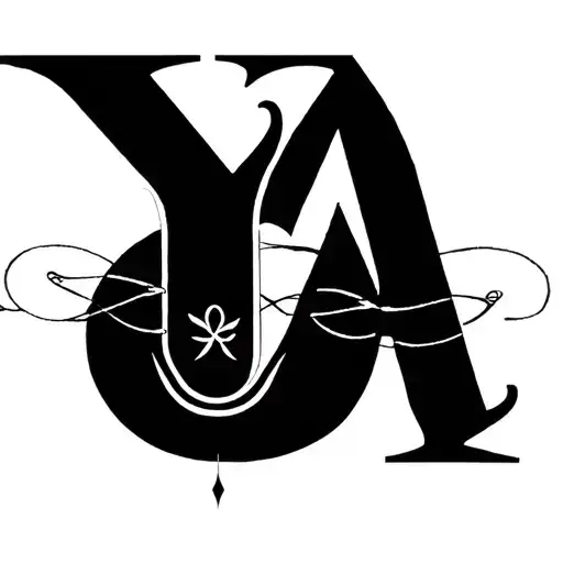 Create a  tattoo with the letters "YANA" in it vertically.  Yana means you are not alone.  Add symbols that illustrate s tattoo design idea