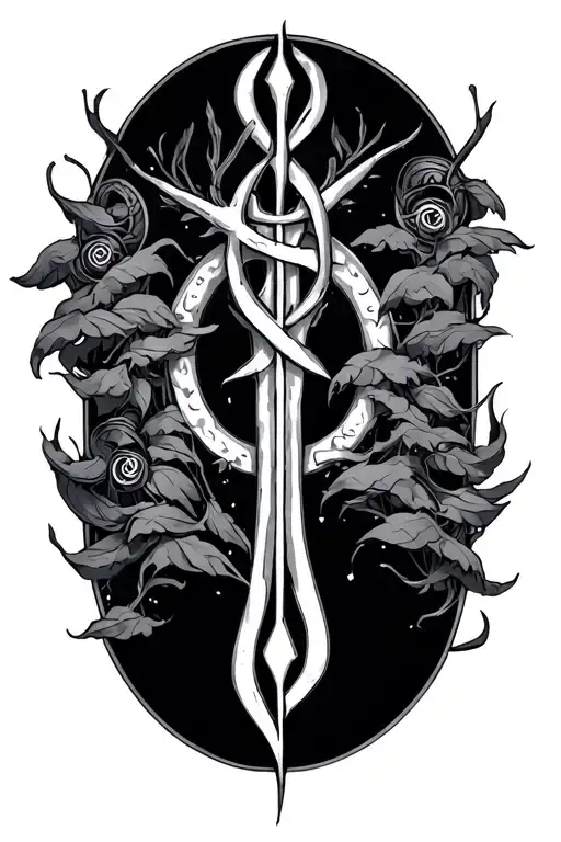 nordic runes finding my way tattoo design idea