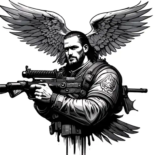 Soldier Of God tattoo design idea