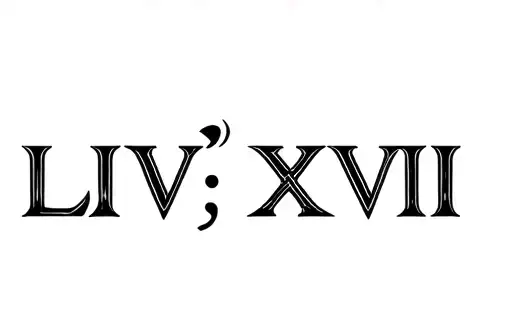 "Liv: XVII" tattoo design idea