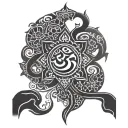 AUM And Karma hand tattoo design tattoo design idea