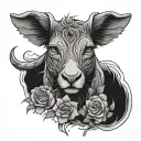 ellie benji tattoo design idea