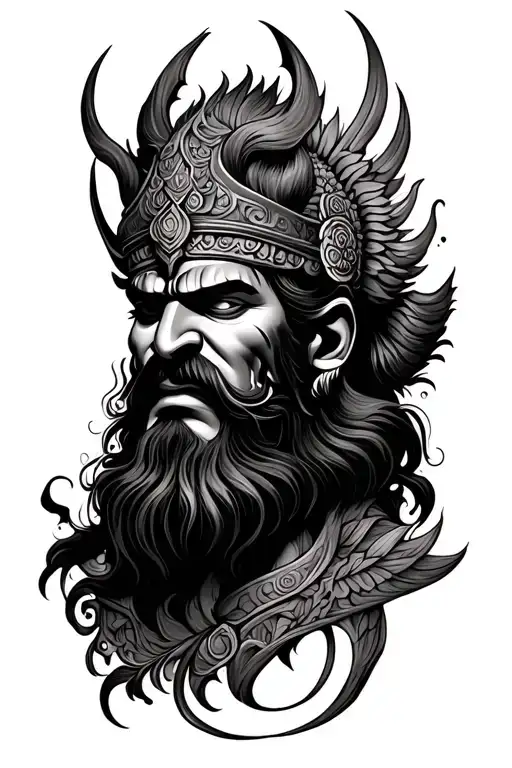 Ravana Tattoo forearm tattoo tattoo design idea