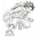 luffy 5 gear 5 luffy tattoo design idea