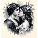 Eurydice And Orpheus tattoo design idea