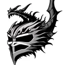 MF DOOM mask with dragon tattoo design idea