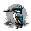 Kingfisher tattoo design idea