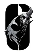 destiny 2 ghost with vessel logo on it tattoo design idea