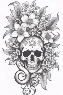 daffodil poppy lalarkspur antlers anchor cat paw print tattoo design idea