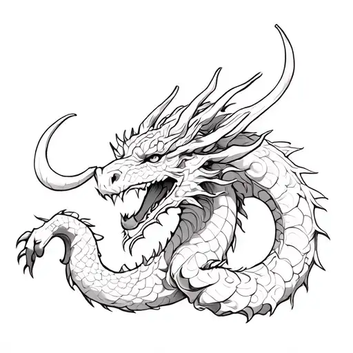 Dragon and Taurus tattoo design idea