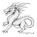 Dragon and Taurus tattoo design idea