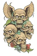 hear see speak no evil tattoo design idea