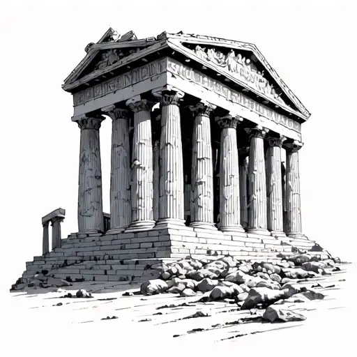 Parthenon tattoo design idea
