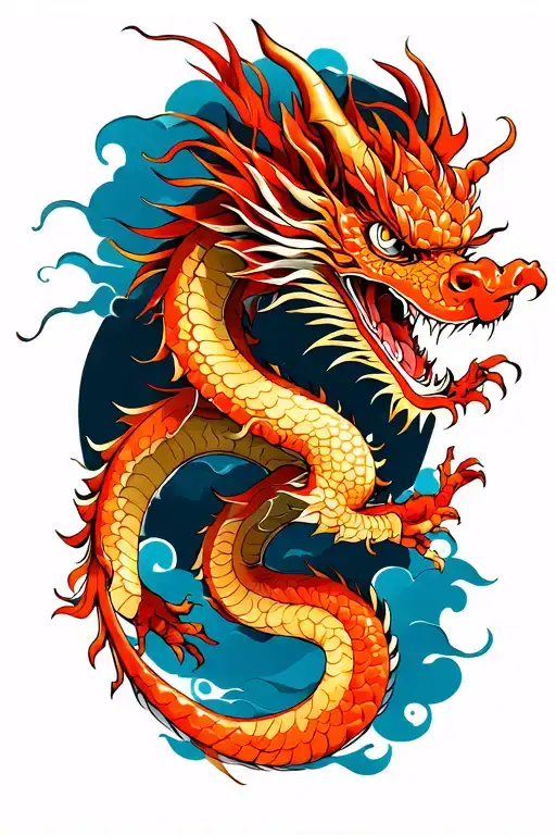 korean flying dragon tattoo tattoo design idea