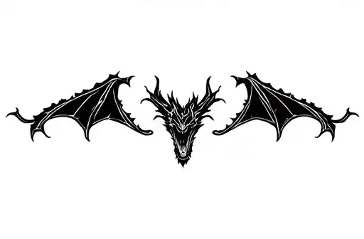 "Dragon in Gothic style" tattoo design idea