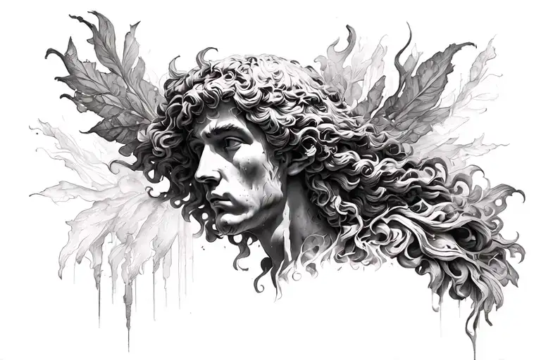 stoic virtues tattoo design idea