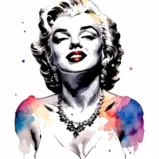 marylin monroe tattoo design idea