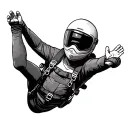 Skydiving tattoo design idea