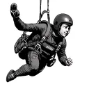 Skydiving tattoo design idea